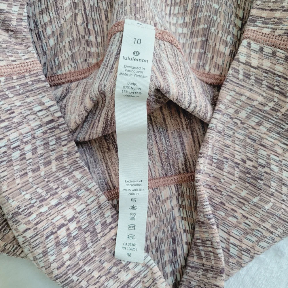 Lululemon Wunder Under Crop High Rise Leggings‎ Full On Luon 21